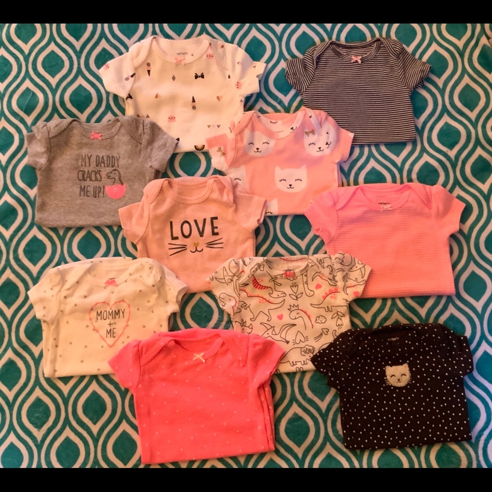Set of 10 Carters Onesies (Size 3month)